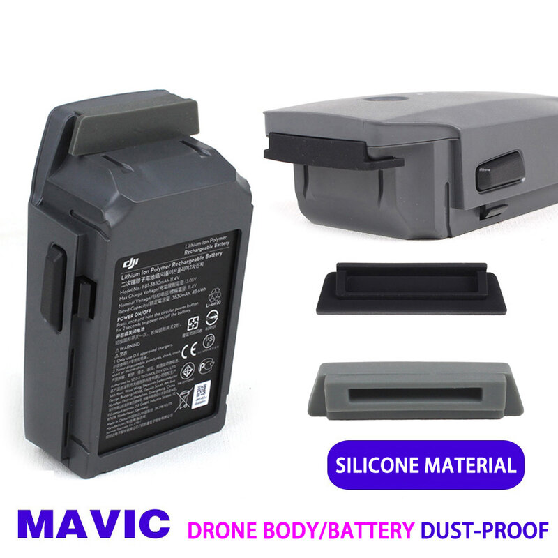Sunnylife 4 sztuk/zestaw Dust-Proof pokrywa wtyczki Caps for DJI MAVIC PRO Battery Charging Port and Drone Port Short Cirsuits Protection