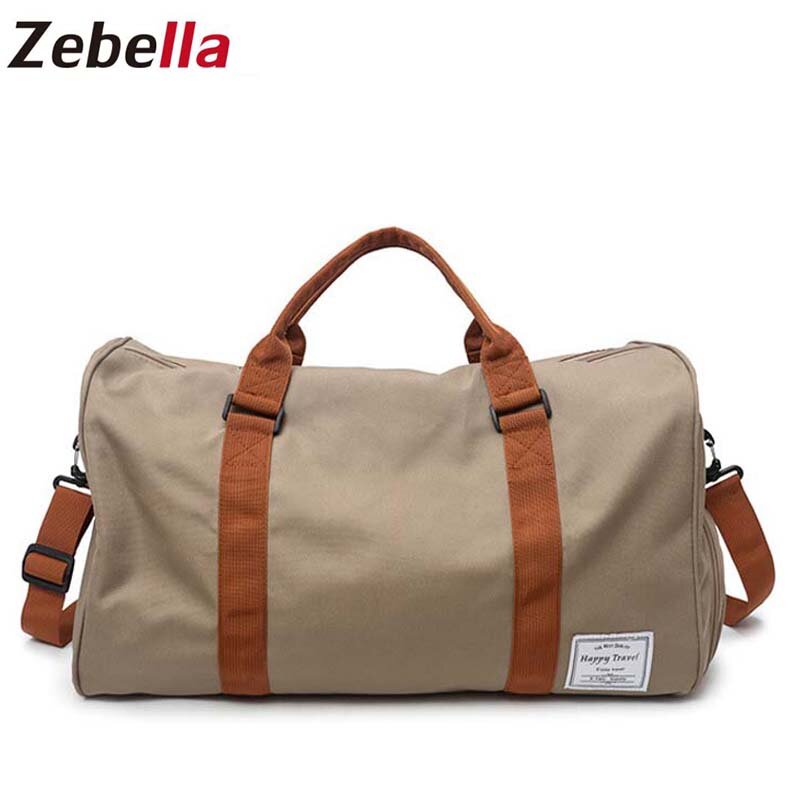 Zebella-bolsos de viaje para hombre, bolsas de hombro masculinas resistentes al agua, de gran capacidad, para viaje de fin de semana