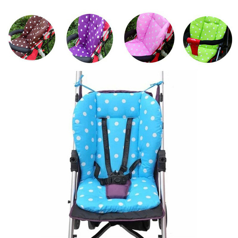 Alfombrilla de algodón para cochecito de bebé, cojín de asiento, colchones, silla alta, accesorios para cochecito
