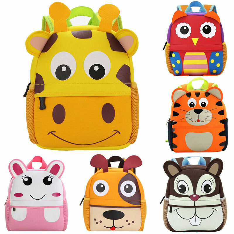 Cute Kid Toddler School Bags Backpack Kindergarten Children Girls Boys Schoolbag 3D Lovely Cartoon Animal Bag