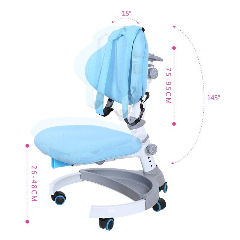 Cadeira para crianças mesa ajustável posição sentada versão de luxo confortável estudante estudo cadeira postura corretiva