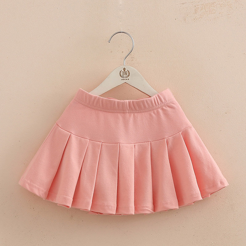 Хлопковая плиссированная юбка для девочек, шорты, Новинка лета 2018, танцевальная юбка для маленьких девочек, защитные брюки, детская Нижняя ю...