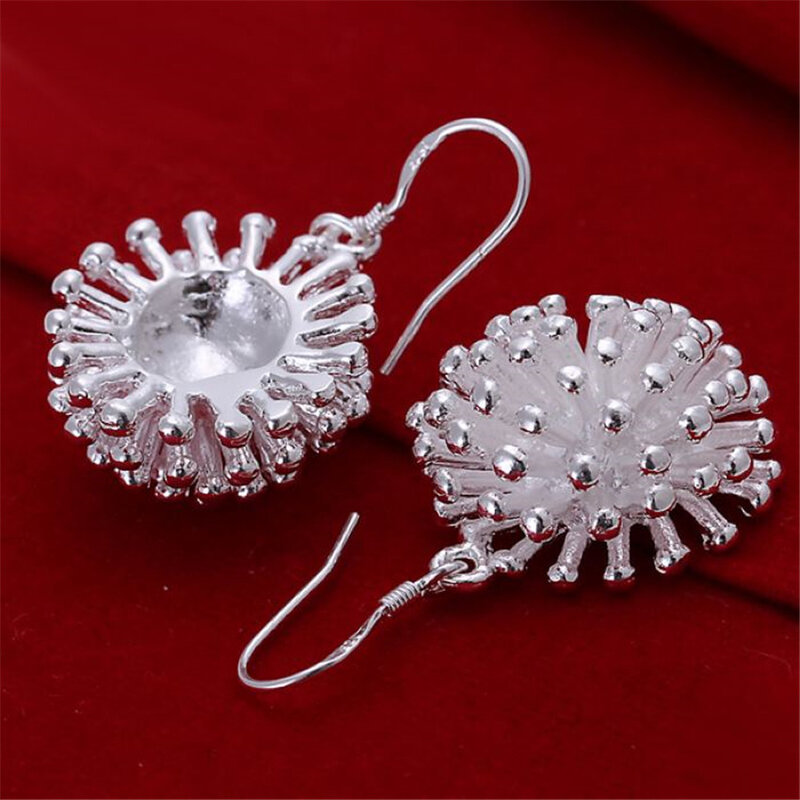 Direct factory price  silver color earrings hot selling high quality fashion jewelry best gift