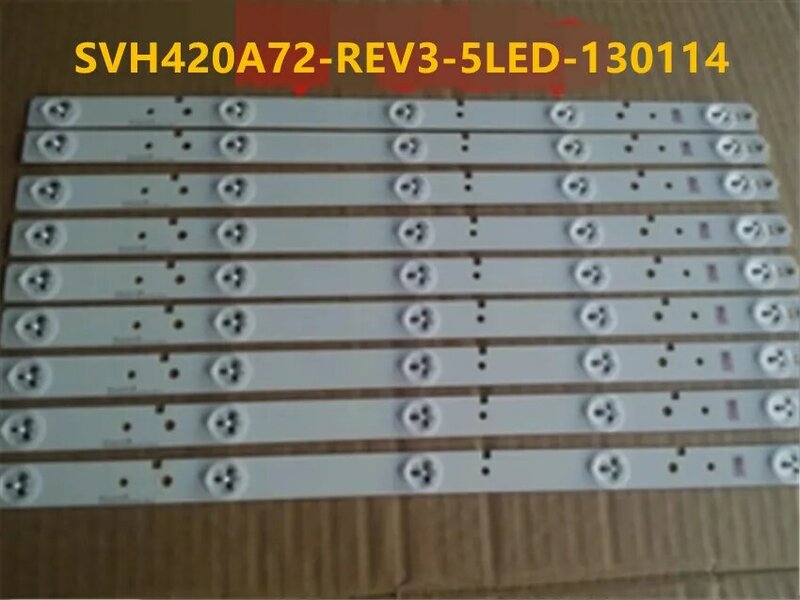 9 Piece/lot Asli 42 "LED Strip SVH420A72-REV3-5LED-130114 3Pin 5LED 42 Cm