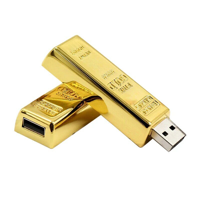 Wysokiej jakości metalowa pamięć USB flash 128GB złota pendrive kreatywny prezent pen drive 4GB 8GB 16GB 32GB 64GB pendrive pamięć USB