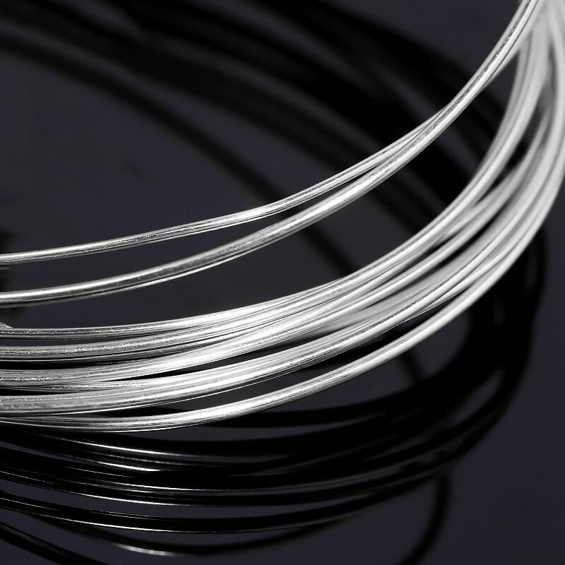 Um medidor 0.4-0.8mm 925 fio de prata esterlina metel linha de prata da corda de prata para colar pulseira brinco que faz