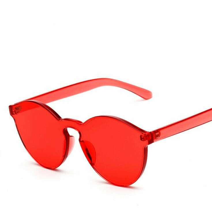 패션 여성 선글라스 고양이 눈 음영 럭셔리 브랜드 디자이너 태양 안경 통합 안경 캔디 컬러 UV400