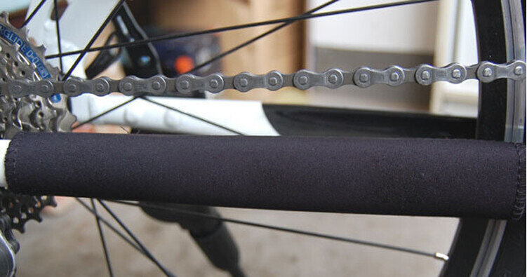 Protector de cadena de ciclismo para bicicleta, cubierta de marco duradero, color negro, SM3004