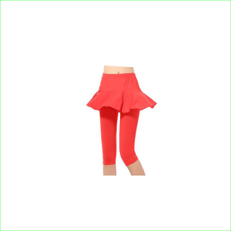 Женская юбка-брюки, эластичные тонкие Компрессионные Леггинсы для бега, тенниса, танцев, Спортивная юбка