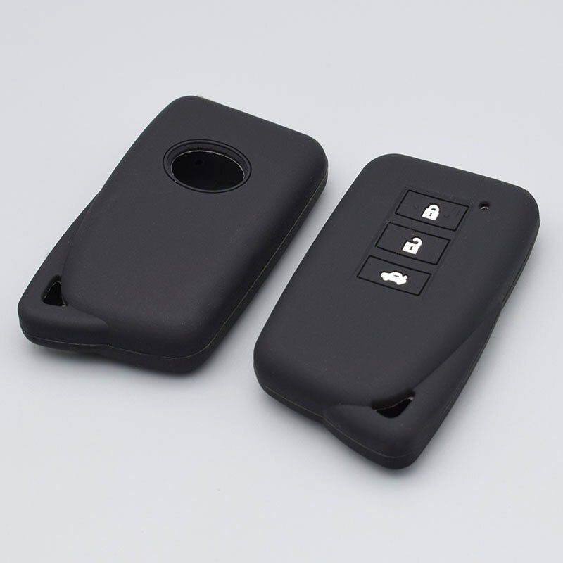 silicone rubber car key fob cover case skin protector holder for Lexus IS ES GS NX GX RX LX RC 200 250 300 350 keyless 3 buttons