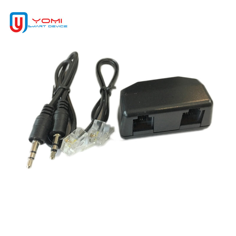 Adaptador de grabación para grabadora de voz con Cable de Audio de 3,5mm adaptador de teléfono para grabadora Digital dictáfono