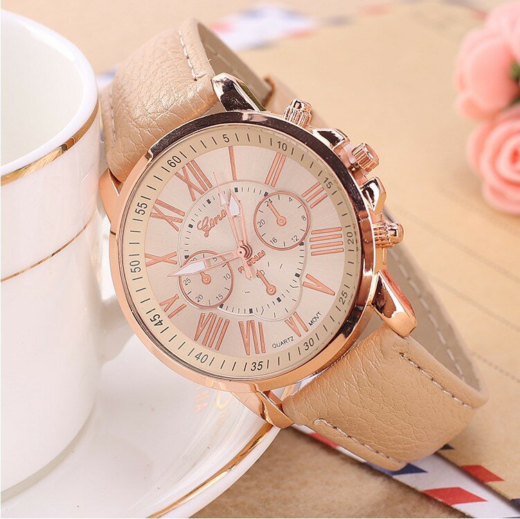 Luxe Merk Lederen Quartz Horloge Vrouwen Dames Heren Mode Armband Polshorloge Horloges Klok relogio feminino masculino