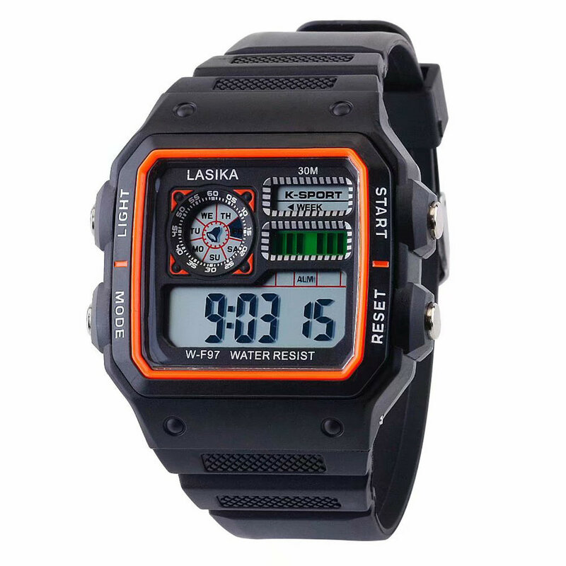 LASIKA-reloj Digital deportivo para niños, pulsera multifuncional, electrónica, resistente, para estudiantes