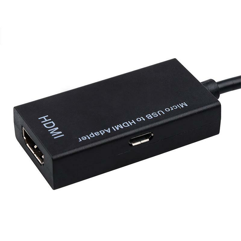 Cable de Audio y vídeo HD de 1080P, Adaptador convertidor HDTV compatible con USB a HDMI para Samsung, Huawei, Android, teléfono y tableta