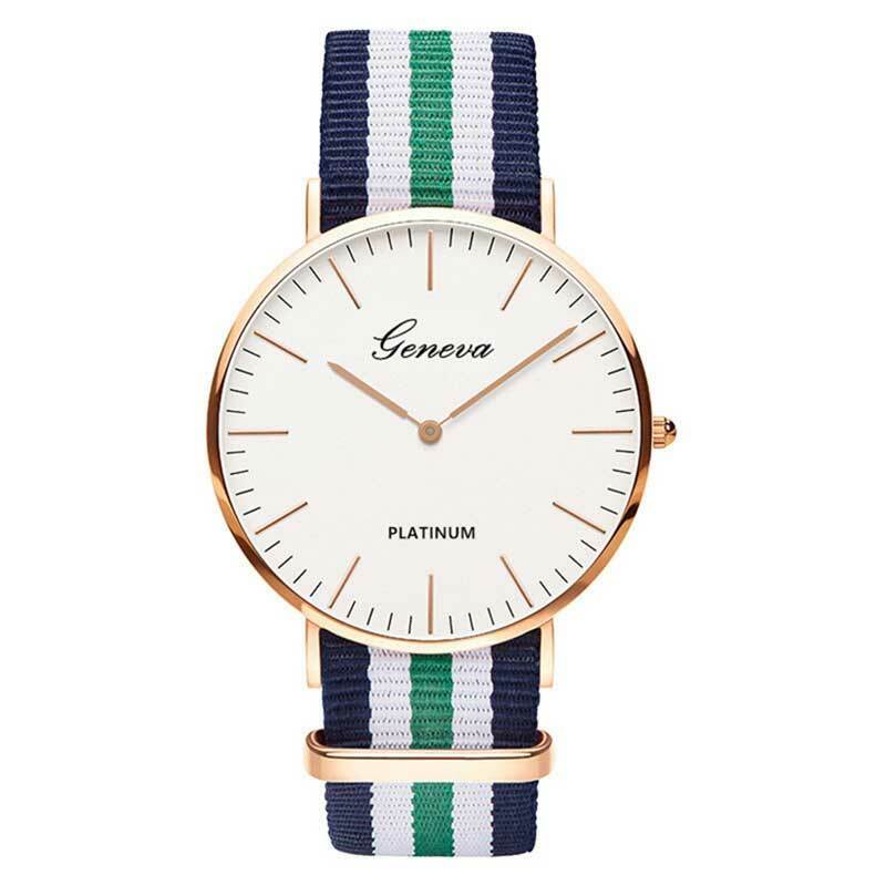 Moda relógio de pulso de luxo dos homens da marca da lona relógios de quartzo luxo charme relógio de pulso relogios femininos alta qualidade