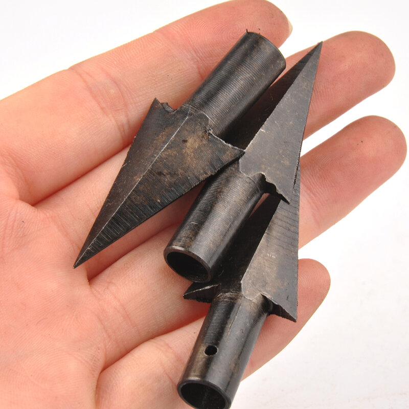 Puntas de flecha de tiro con arco, puntas medievales de caza de Metal para bricolaje, Flecha de madera, Longbow, envío gratis