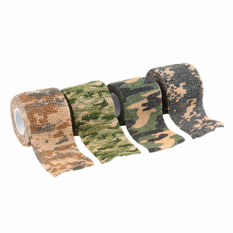 5cm x 4.5m Army Camo Caccia All'aperto di Tiro Strumento Camouflage Stealth Tape Involucro Impermeabile Durevole nuovo arrivo