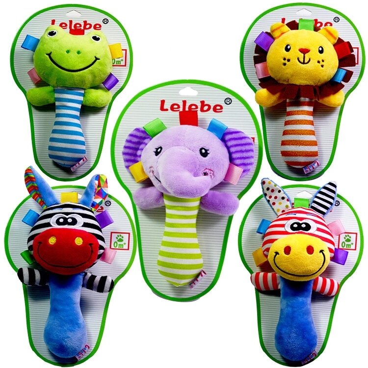 Sonajero de juguete para bebé, mordedor de felpa, animal de peluche, campana de mano infantil, juguetes musicales orgánicos, otros juguetes, 2020