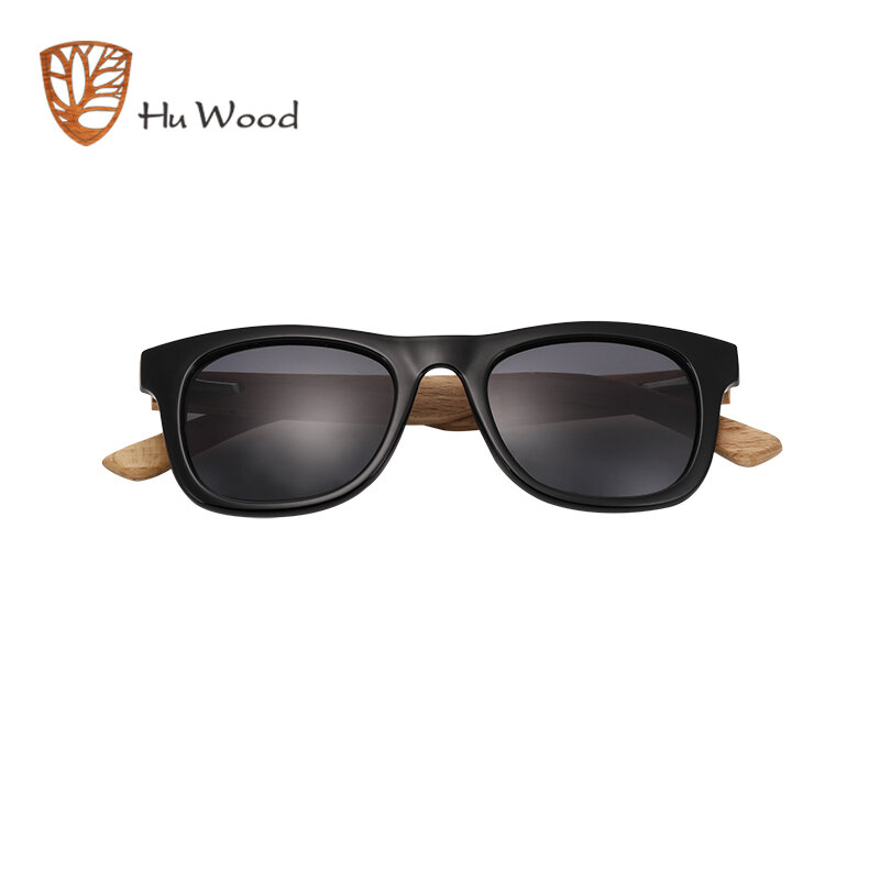 HU WOOD-نظارات شمسية للأطفال ، بإطار خشبي متعدد الألوان ، للأطفال ، الأولاد والبنات ، GR1001