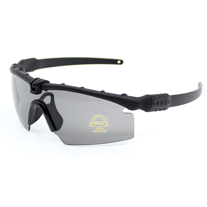 Óculos de Sol Dos Homens polarizados óculos de Proteção Táticos Ao Ar Livre Jogo de Guerra Militar Airsoft Caça Camping Tactical Óculos Com Lente 3