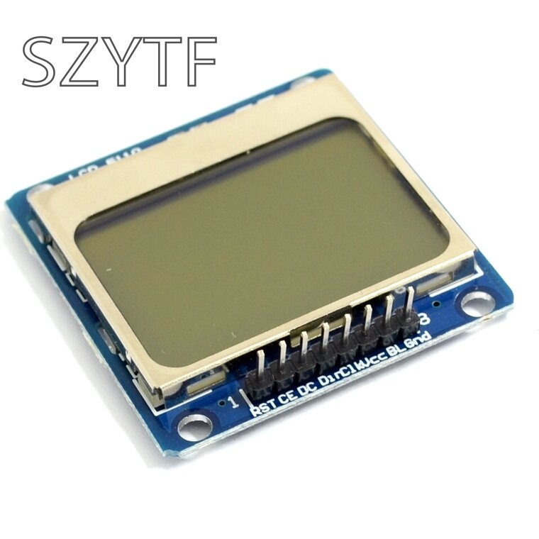 Alta calidad 84x48 84x84 módulo LCD azul adaptador de contraluz PCB 5110 para