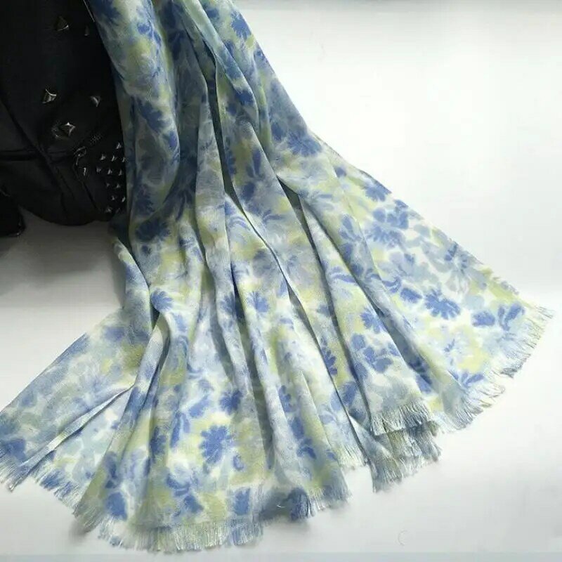 W stylu Unisex wiosna lato jesień zima szalik bawełny i lnu jednolity kolor długie szale damskie szal moda mężczyźni szalik