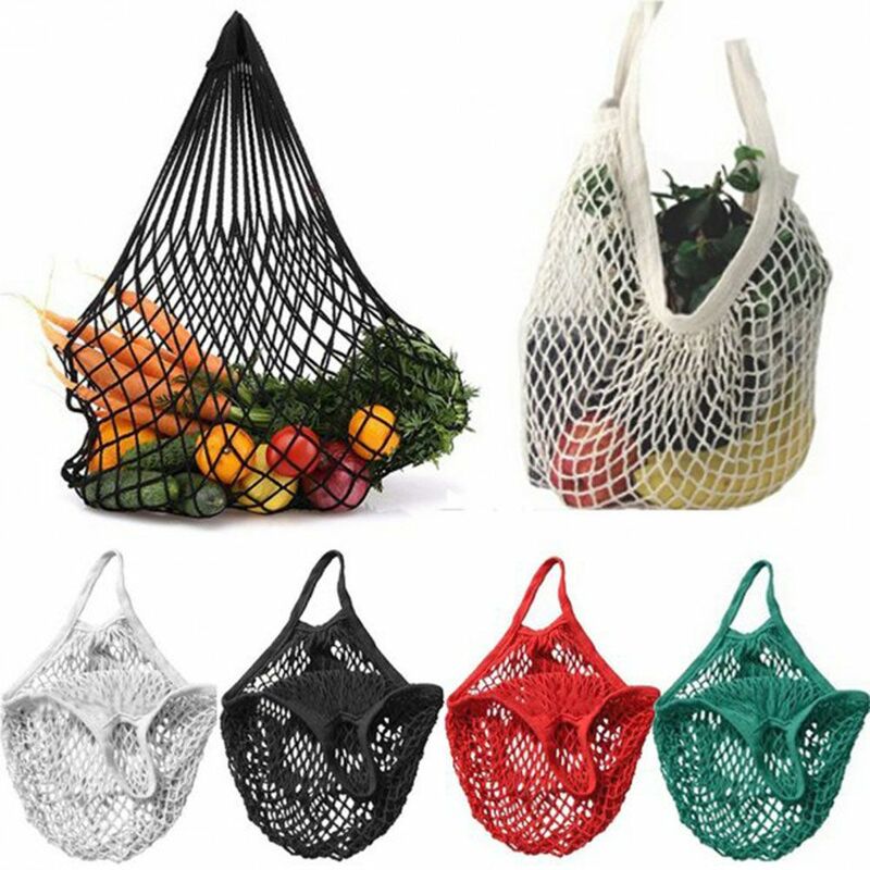 Large Mesh Net Turtle Bag String Shopping Durable Fruit Storage Handbag Tote New