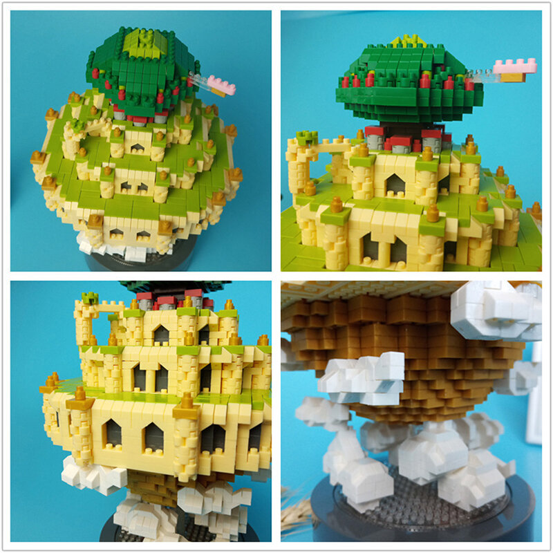 SKY city-Castillo de princesa de juguete, bloques de construcción en miniatura, bloques de construcción en miniatura, juguetes educativos, regalo de cumpleaños, 3000 Uds.