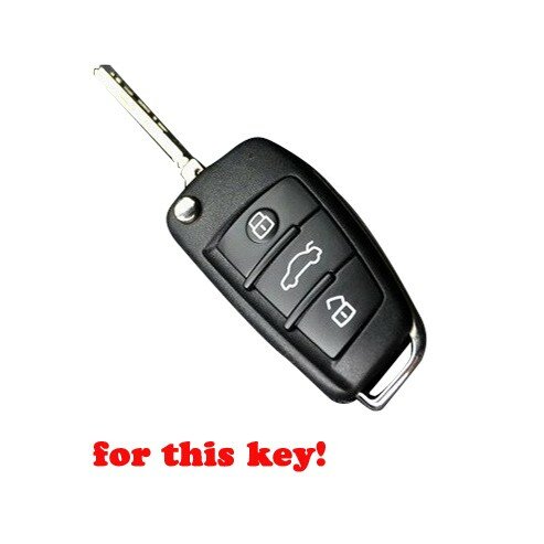 Housse de protection pour clé de voiture en caoutchouc et Silicone, étui pliable à distance pour Audi A1 A2 A3 A4 A5 A6 A7 A8 Q5 Q7 R8 S6 S7 S8 SQ5 RS5
