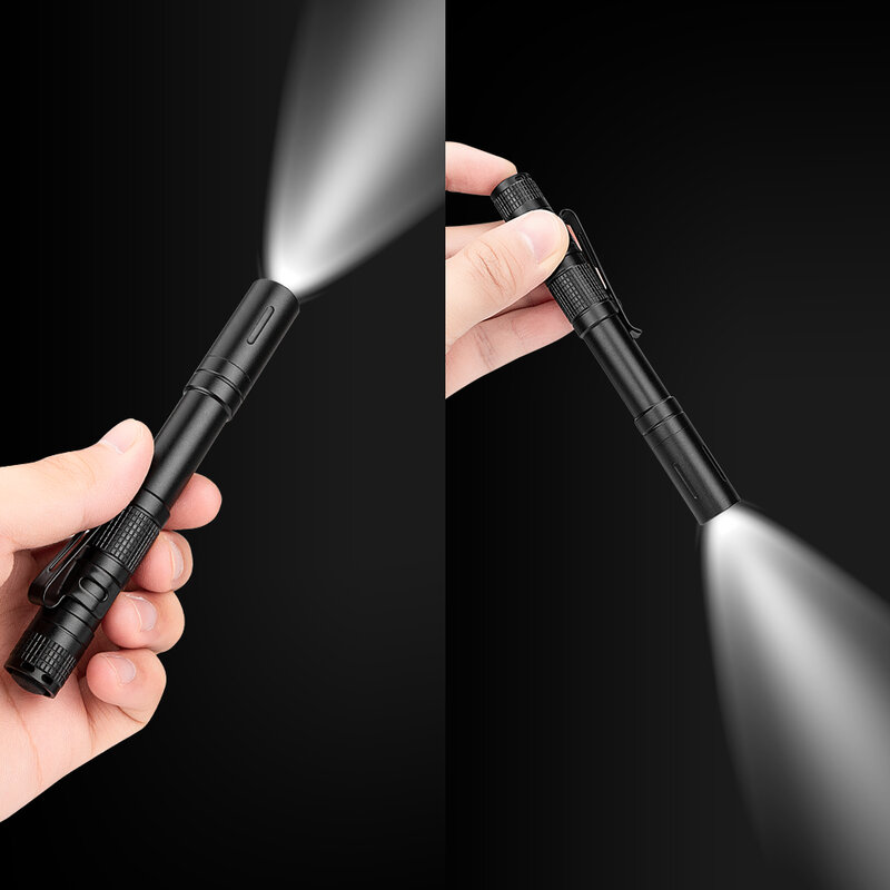 Przenośny długopis lekki Mini przenośny LED latarka AAA bateria 3 tryb led latarka dla dentysty i Camping piesze wycieczki