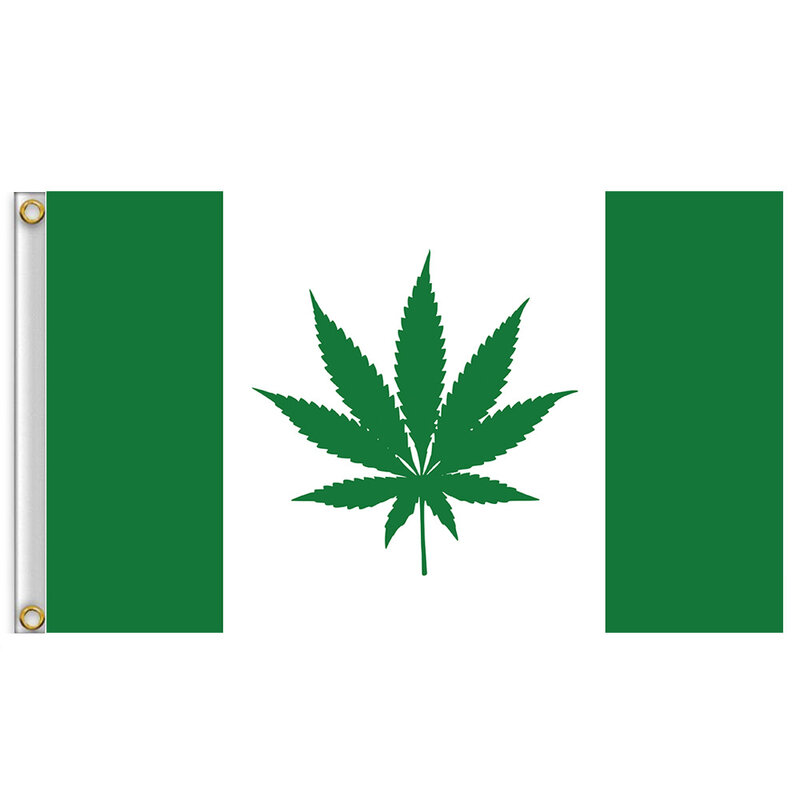 علم كندا الأخضر 3x5 قدم 90x150 سم أعلام كندا الرايات