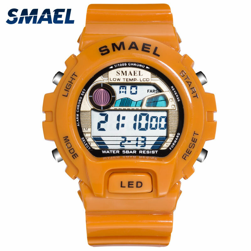 SMAEL Digitale Armbanduhren Luxus Marke Big Männer Uhr Coole Sport Uhren für Männer 50M Wasserdichte 0931 Männer Uhren Edelstahl stahl