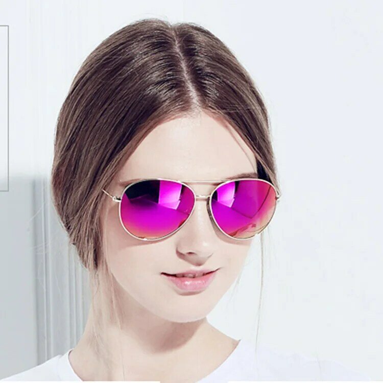 Óculos de sol unisex para homens e mulheres, piloto, aviação, gradiente, óculos, UV400, motorista, óculos de condução noturna