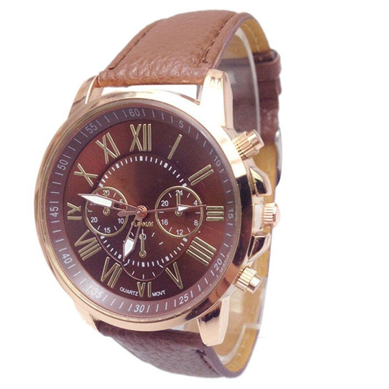 Relojes de lujo de marca para mujer, reloj de pulsera de cuarzo analógico con números elegantes de imitación de cuero deportivo, 2019
