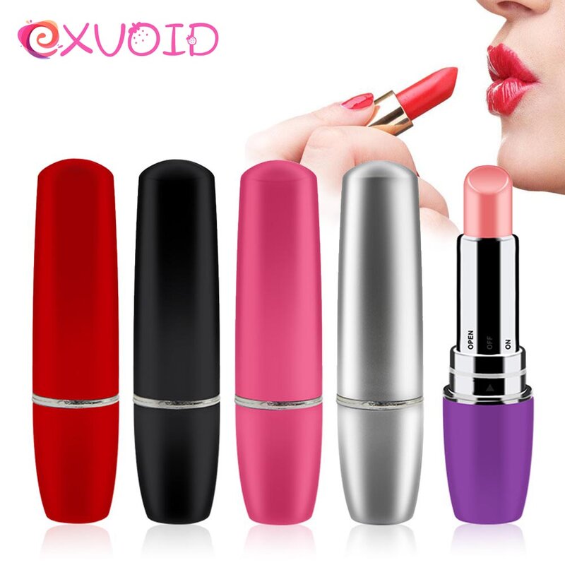 EXVOID-vibrador de lápiz labial portátil para mujer, Juguetes sexuales, estimulador de clítoris y orgasmo, punto G, producto impermeable para adultos