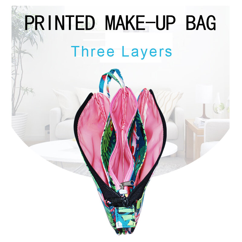 Bolsos de maquillaje para mujeres Playking, estuche de neceser con diseño multicolor, bolsas de viaje para mujer