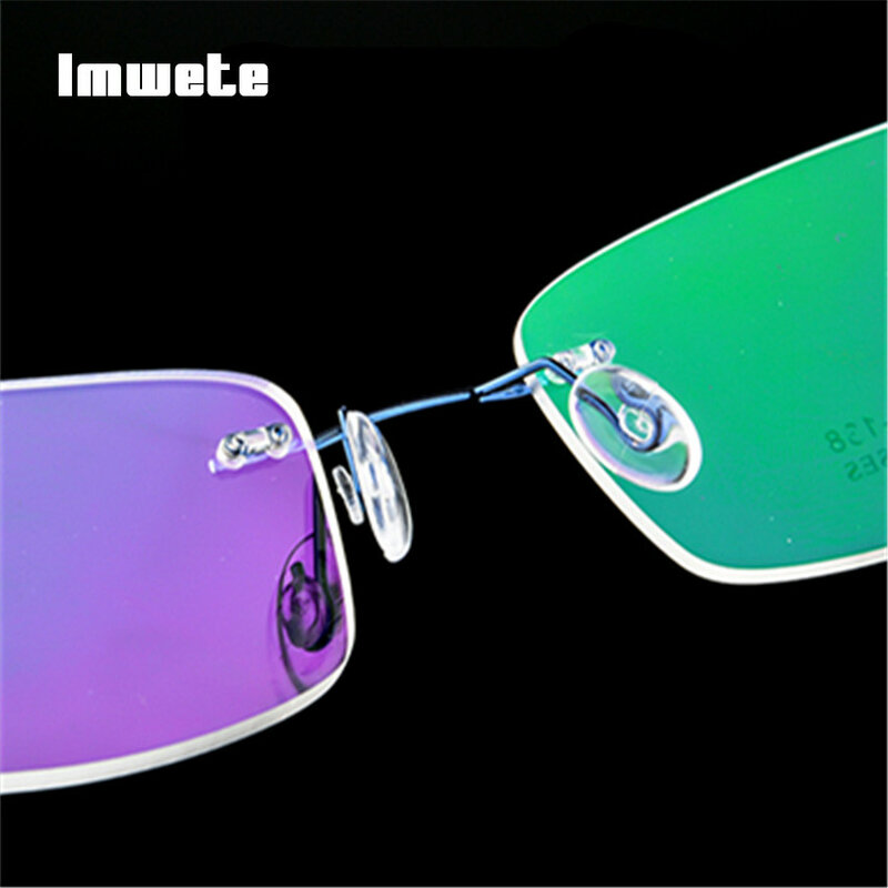 Imwete – montures de lunettes en titane, monture optique Flexible sans bords, Prescription, lunettes sans cadre