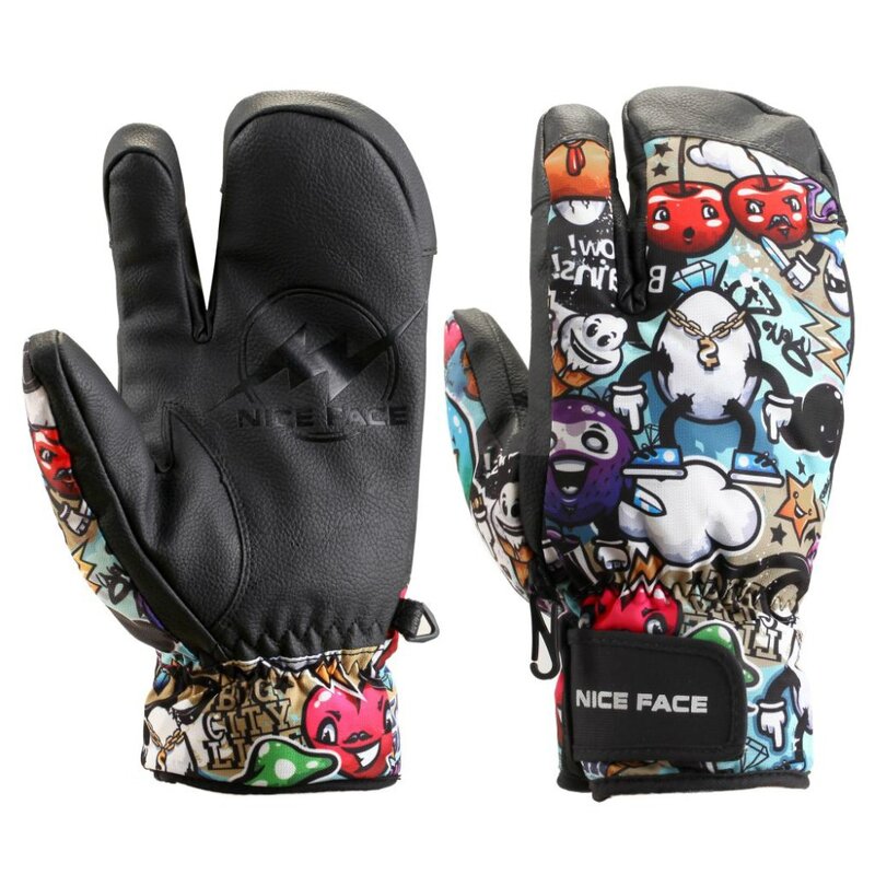 Nice face Winter Outdoor KOBE Skiing Gloves Snow Snowboard Snowmobile Motorcycle Riding
