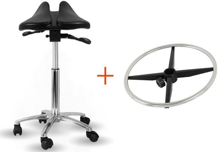 Assento ergonômico para dentista com ajustador, assento giratório multifuncional para alinhamento da postura das costas com assento inclinado