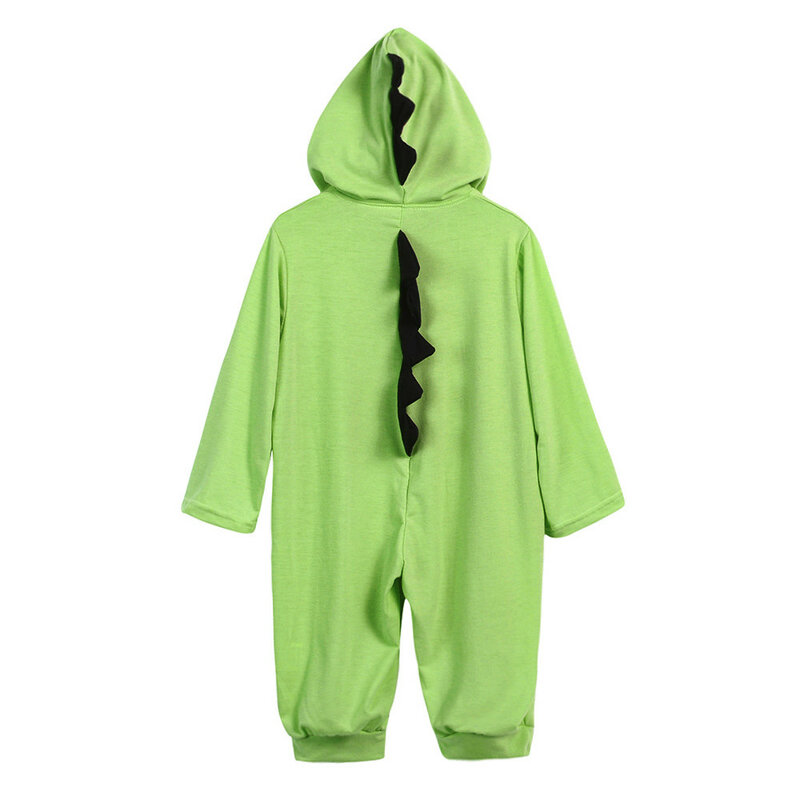 Macacão infantil com capuz, roupa para recém-nascidos, body de dinossauro para meninos e meninas