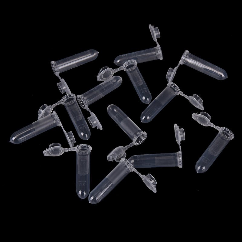100Pcs Micro Centrifuge Tabung Tes Tubing Vial Plastik Vials Wadah Snap Cap untuk Laboratorium Sampel Spesimen Supplies 2 ml
