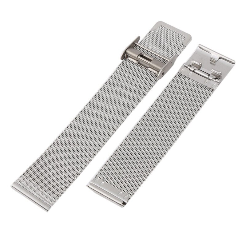 Ремешок из нержавеющей стали для мужских и женских часов, универсальный металлический браслет для наручных часов, 12-24 мм