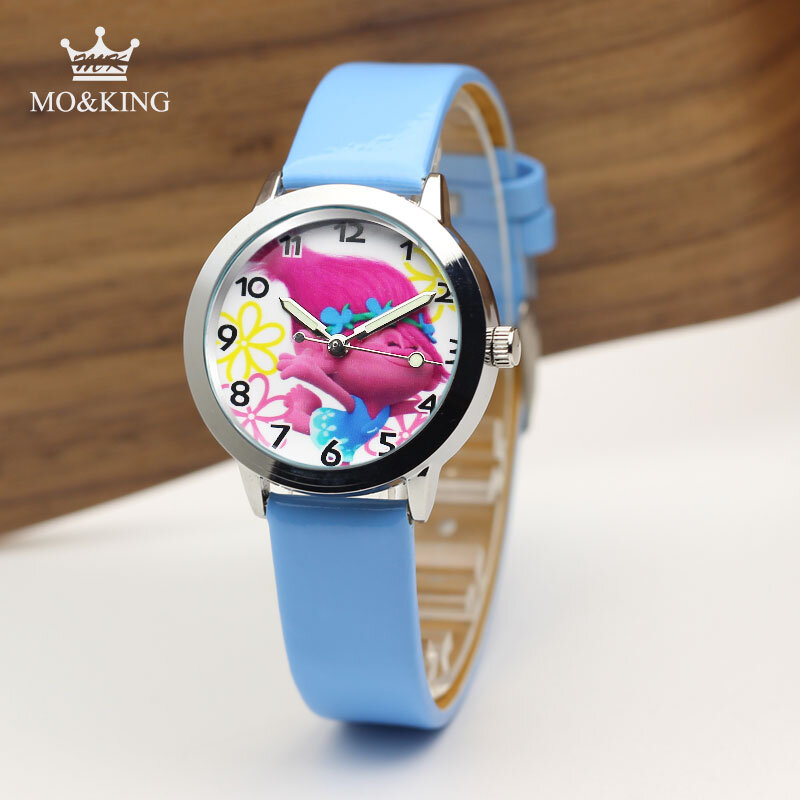 Neue Heiße Verkäufe Nette Blume elf Cartoon Uhren Kinder Mädchen Frauen Kristall Kleid Quarz Armbanduhr Montre Enfant Mix Farbe