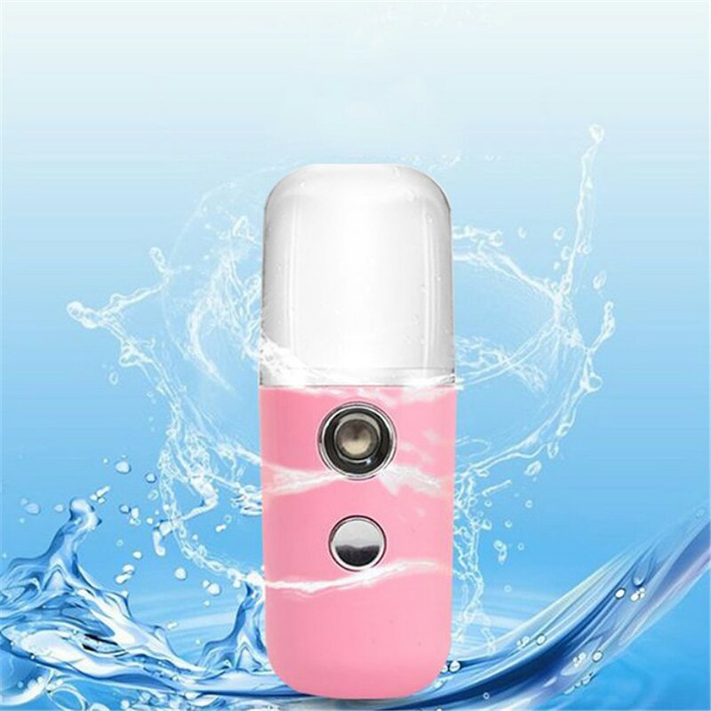 Mini Portable Nano Mister Facial Humidifier Beauty Moisturizing Ultrasonic Humidifier Steaming Face Sprayer USB Rechargeable