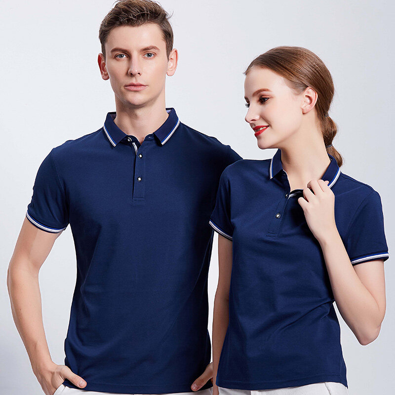 Polo bordado personalizado, camisa de negocios bordada, uniforme, ropa de trabajo personalizada