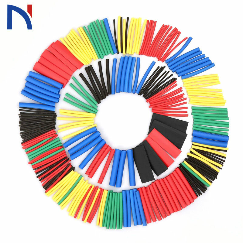 Tubo termo retrátil colorido 2:1, para envoltório de luva, conjunto de tubos de 8 tamanhos sortidos, 328 peças