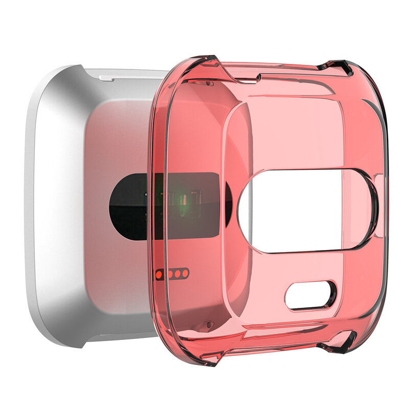 Funda de reloj resistente para Fitbit versa Lite, ultradelgada funda protectora, suave, transparente, a la moda, 2019