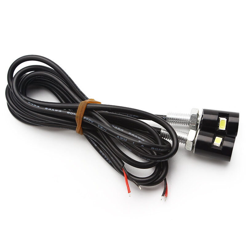 LEEPEE-luz de perno de tornillo para coche y motocicleta, lámpara de placa de matrícula, luz LED blanca, 12V, SMD 5630, 2 uds.