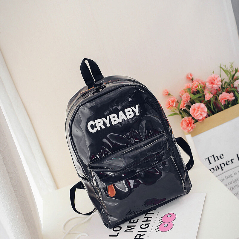 Новинка 2019, популярный голографический рюкзак в Корейском стиле с лазерной вышивкой, рюкзак с голограммой и надписью, школьные сумки