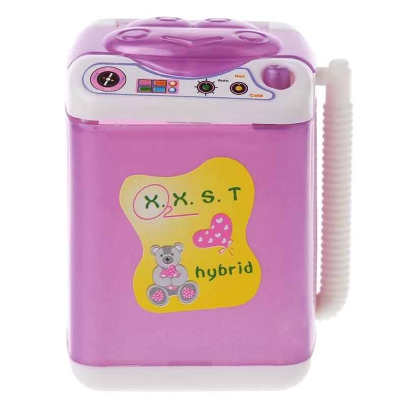Furniture Washing Machine For Barbie Doll House Baby Toys Doll Accessories